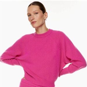 Babaton Fuchsia Crew Neck Sweater